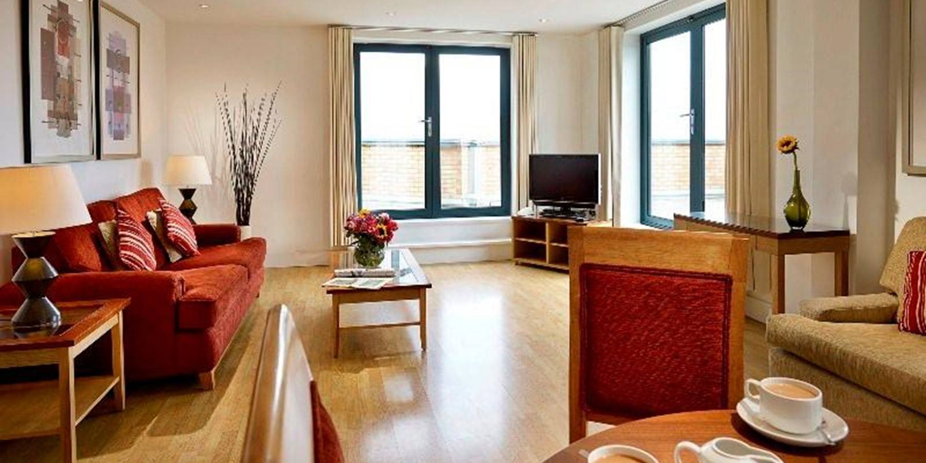 Stratford Living room with patio doors