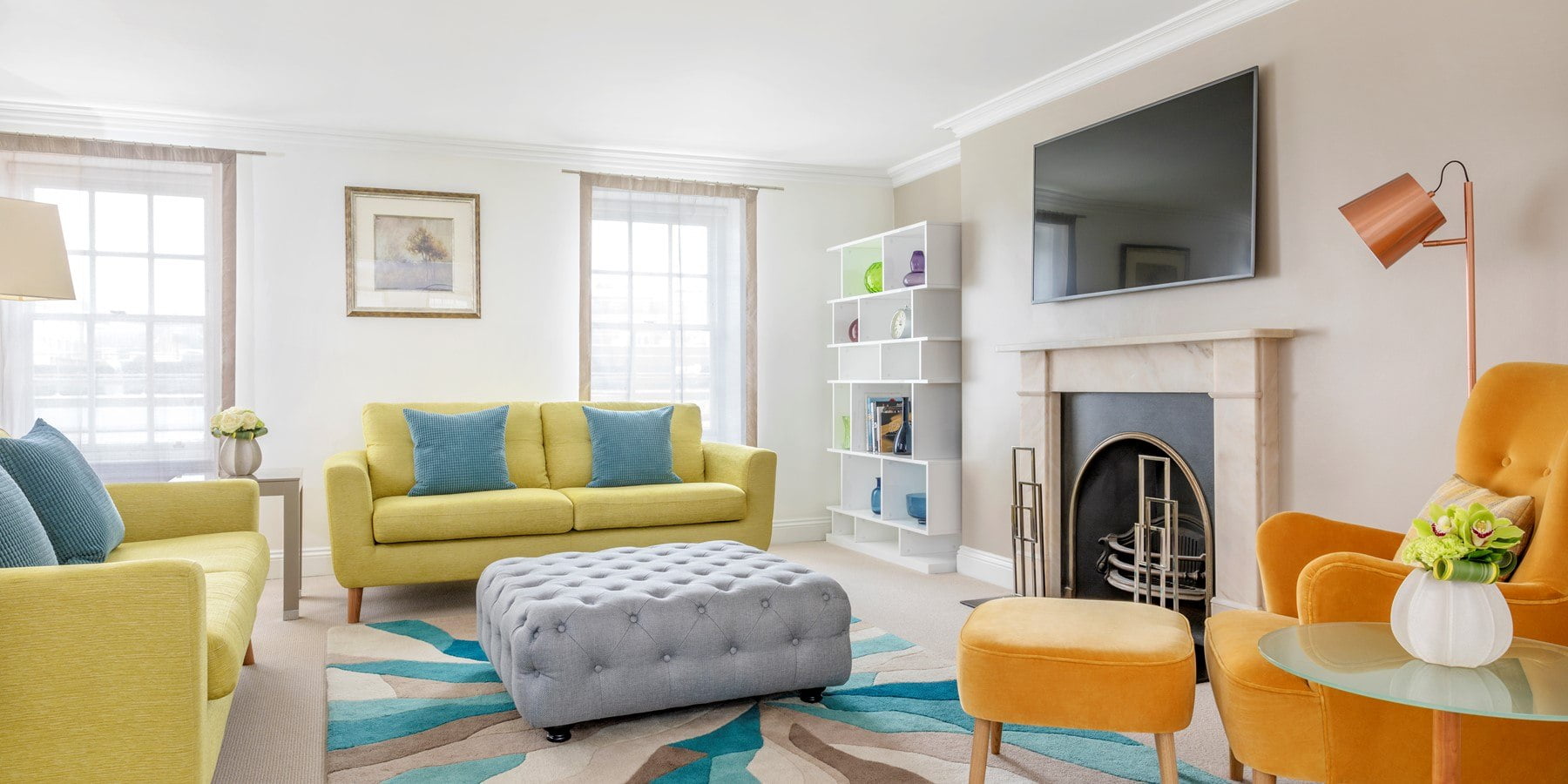 skyline apartment lounge