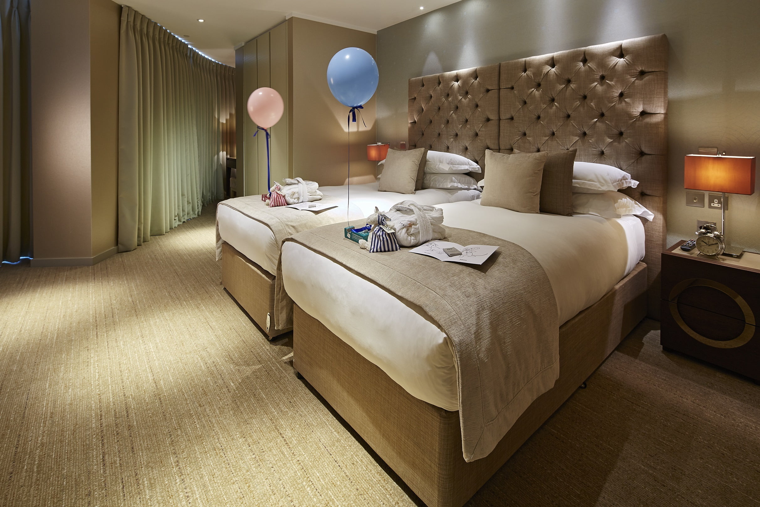 cheval three quays twin bedroom