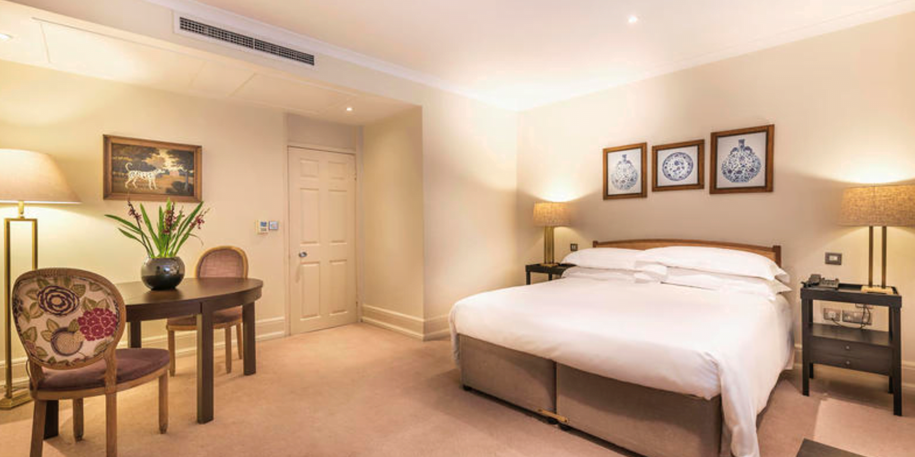 Capital Hotel bedroom with king size bed