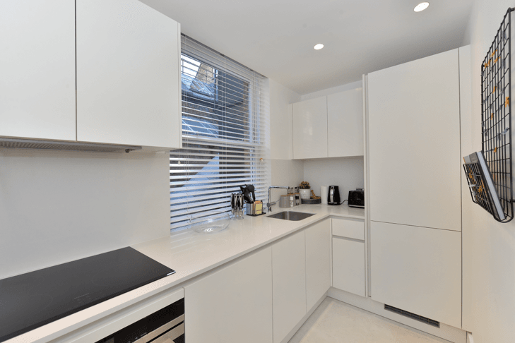St Christopher's Place / James Street white kitchen