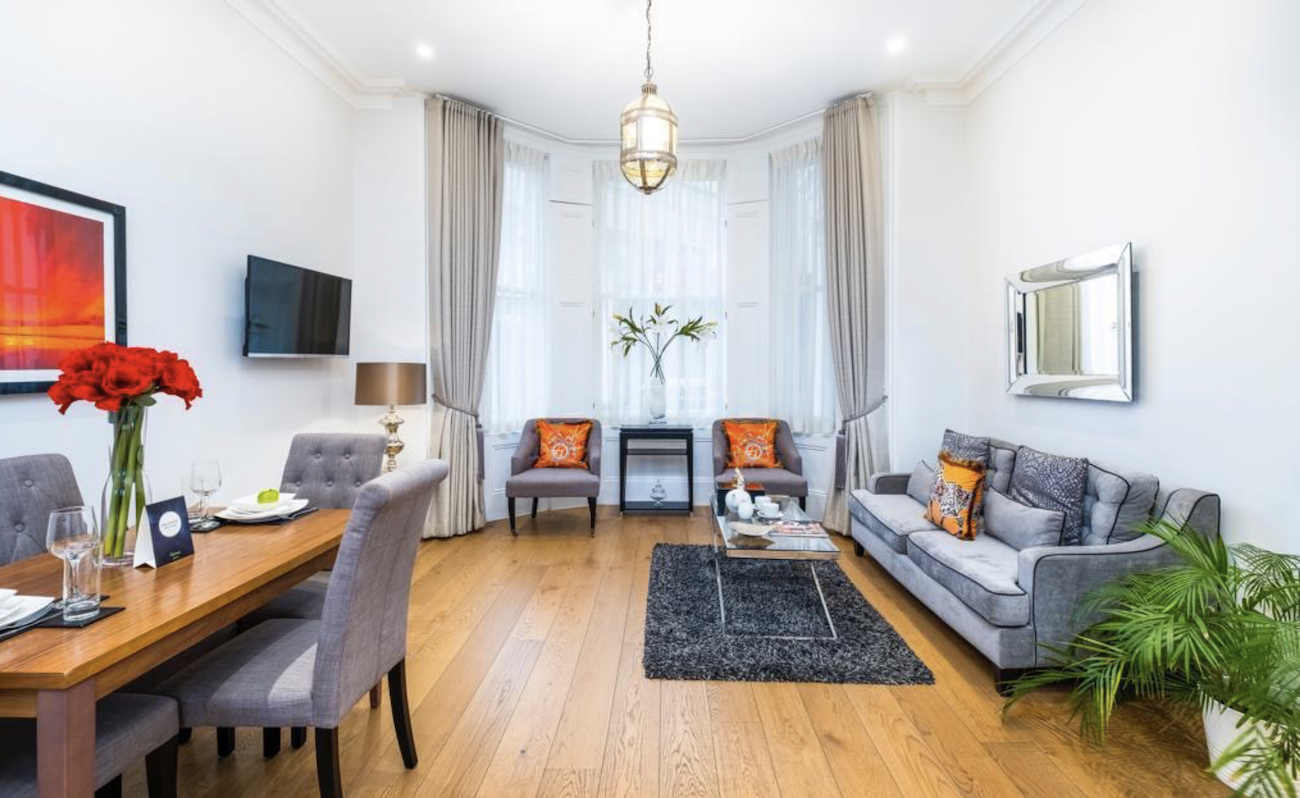 LAK Ashburn Gardens Luxury Apartments lounge diner