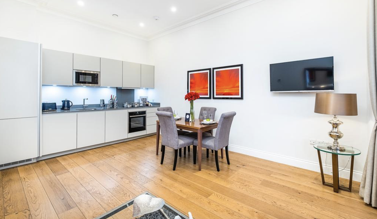 LAK Ashburn Gardens Luxury Apartments kitchen diner