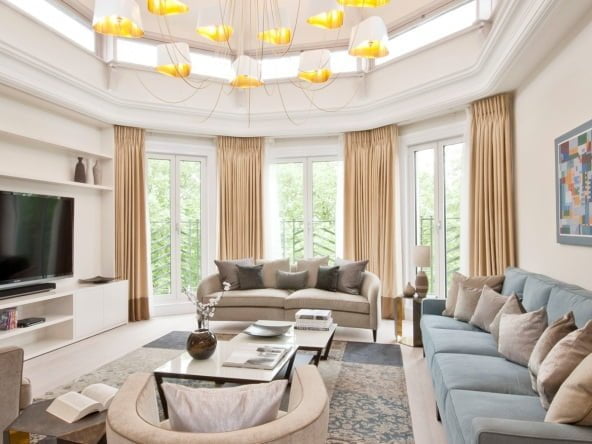 fountain house penthouse living room