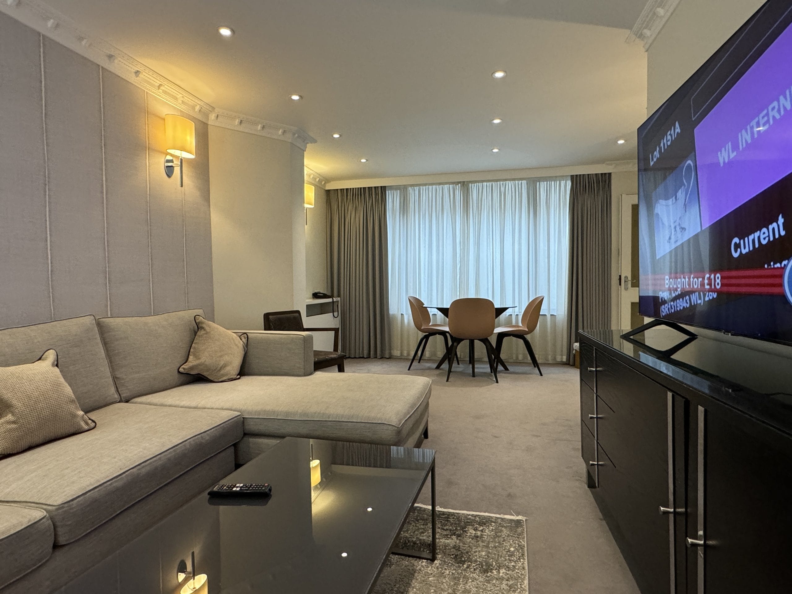 Mayfair House Apartments Open Plan Lounge Dining Room