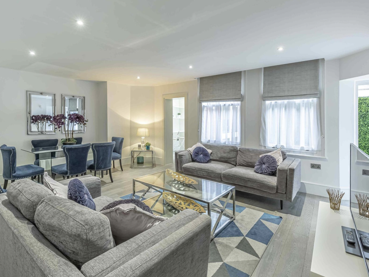 Green Street by Aeria Apartments living room